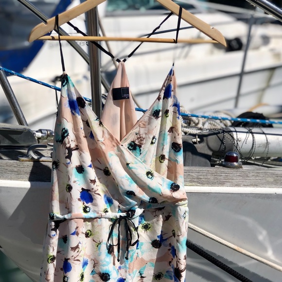 Dolce Vita Silk Floral Romper - Picture 2 of 4